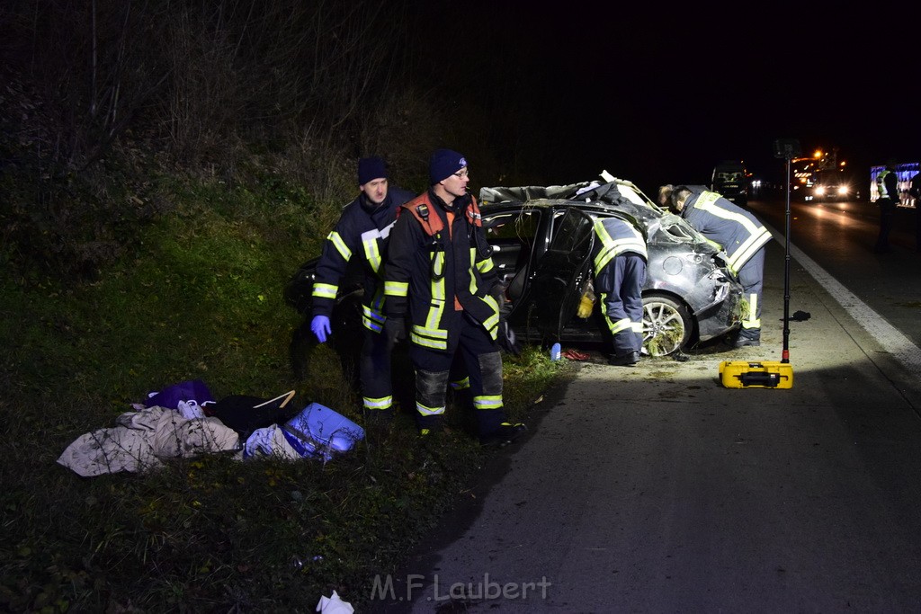 Schwerer VU A 4 Rich Olpe kurz vor AS Koeln Klettenberg P033.JPG - Miklos Laubert